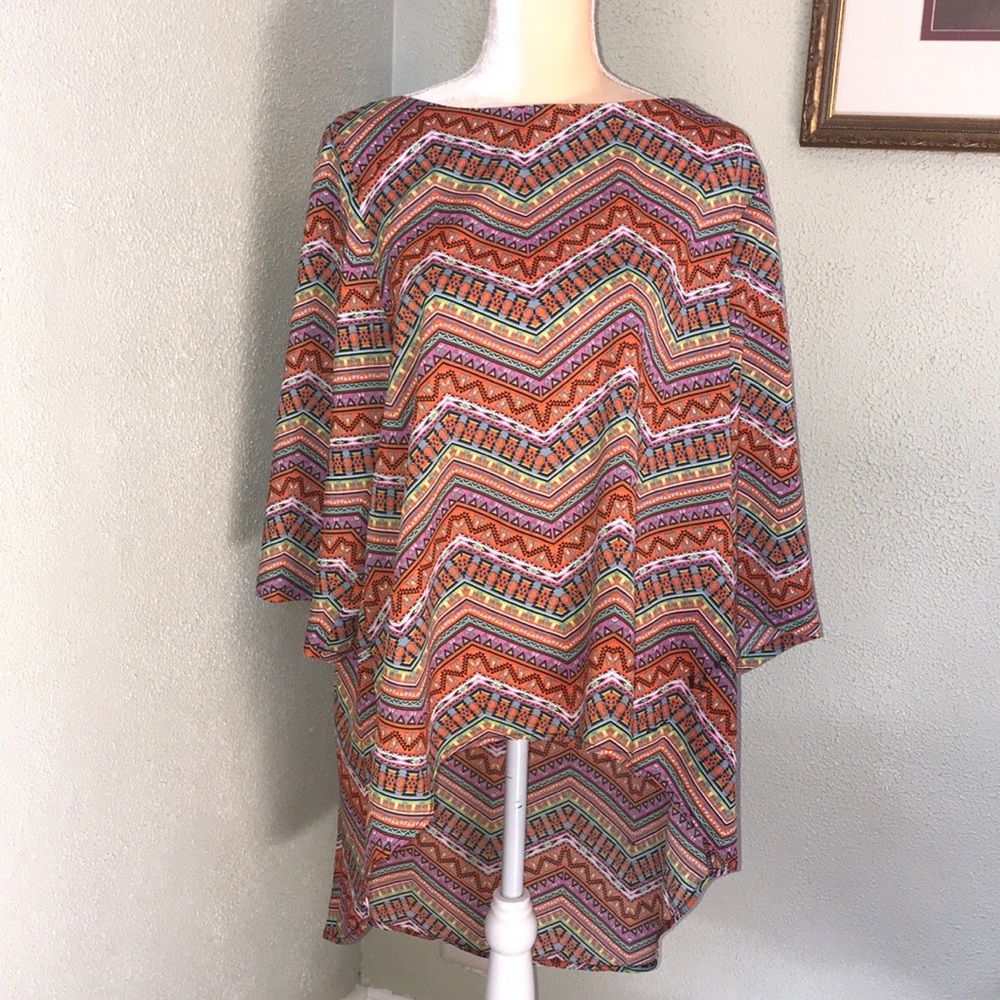 Wrangler Rock47 Chiffon Print Top Size Large